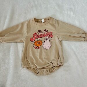 Halloween Onesie Tan size 12-24 mos. New condition.